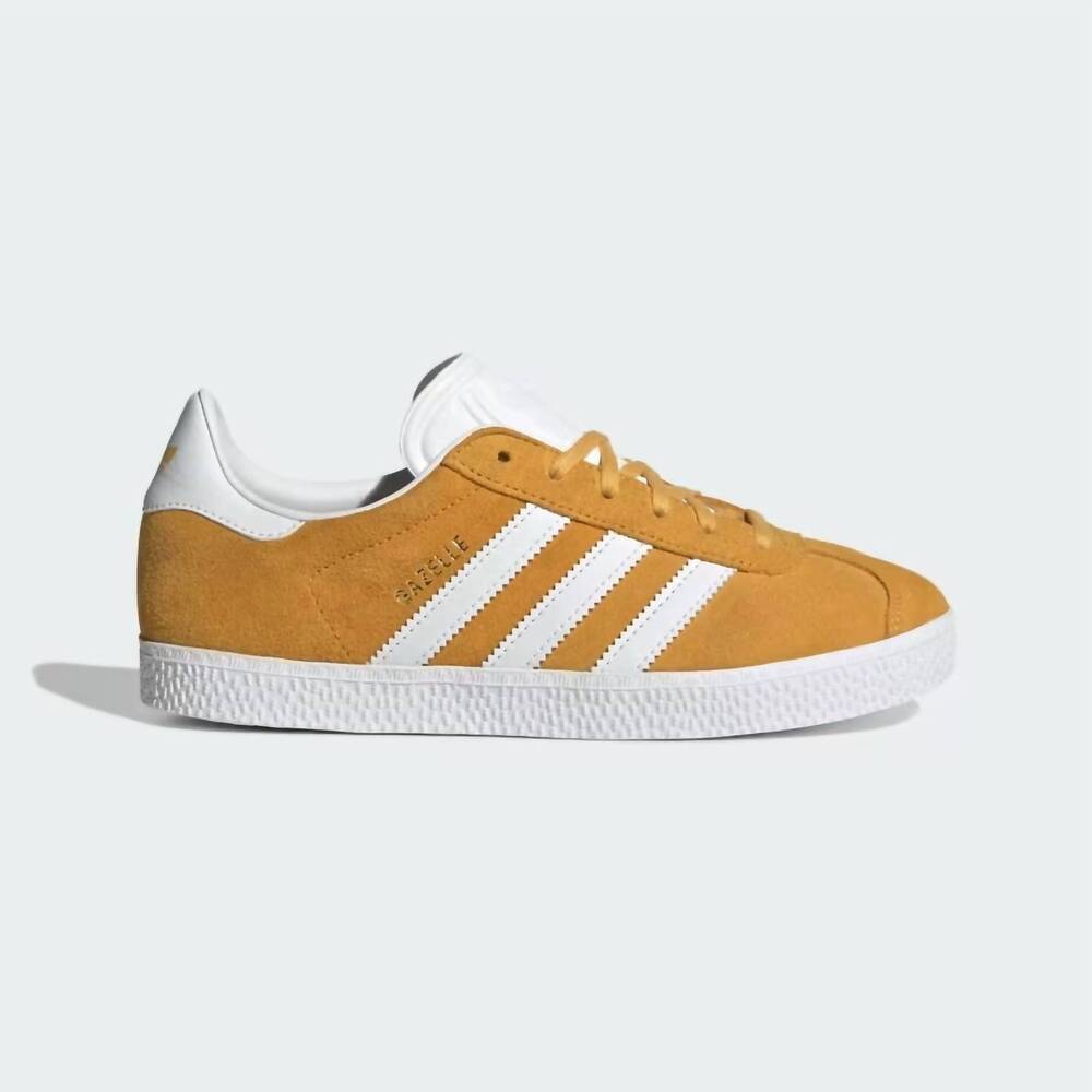 NEW ADIDAS kids' gazelle c shoes in preloved yellow